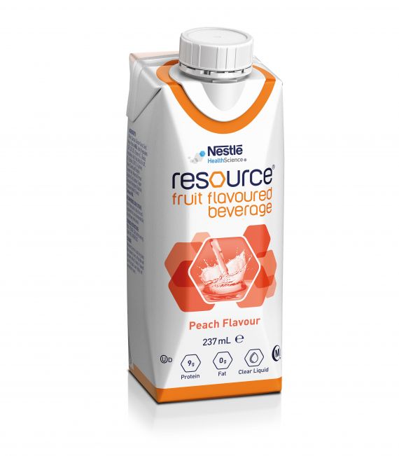 RESOURCE® Fruit Flavoured Beverage Peach 237ml (1Carton/24bottles)