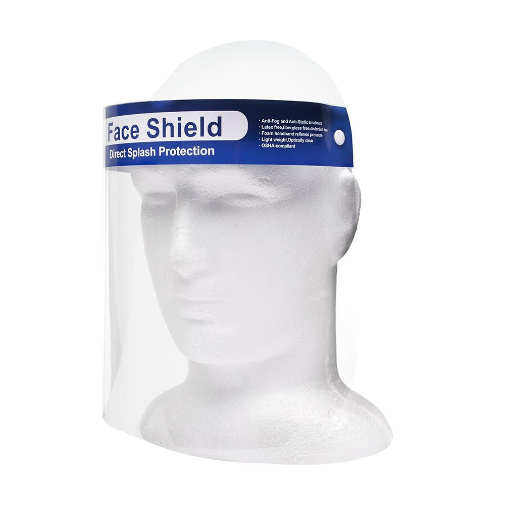 AusMed Health Medical Face Shield Anti-Fog: One Size Fits All | (10 Face Shields)