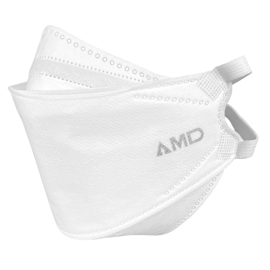 P2 Face Masks Australian Made AMD Nanotech Level 3 White HEAD BANDS