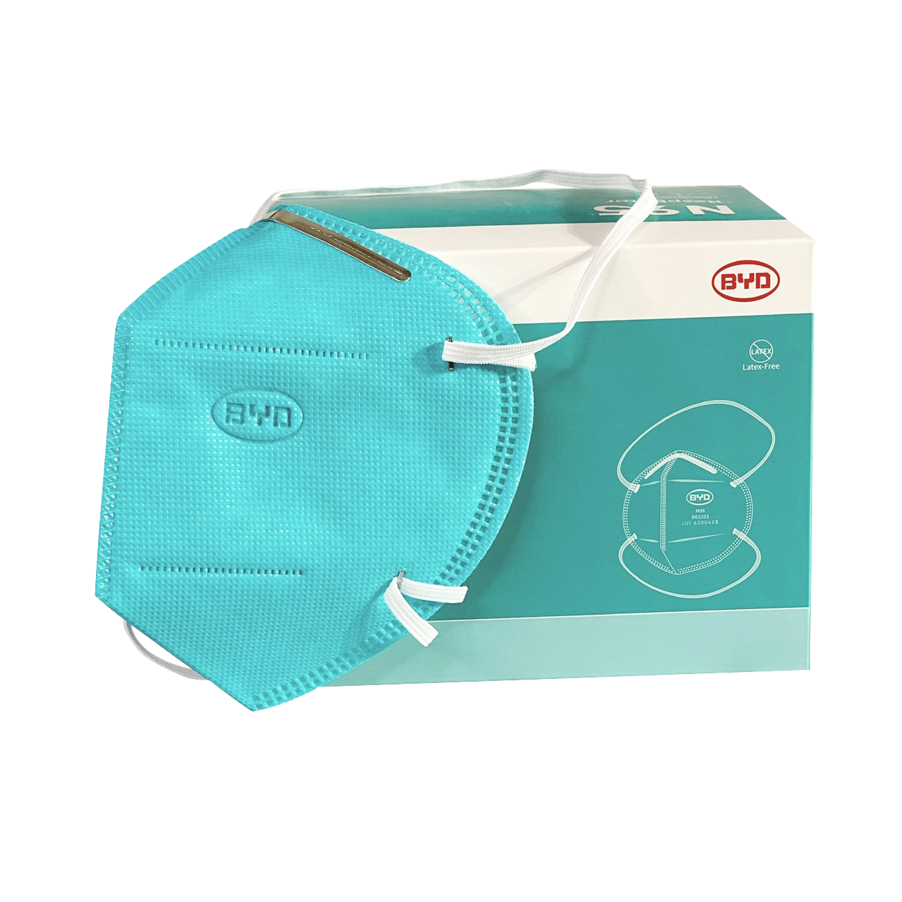 N95 Respirator| BYD Care | Hospital Grade Level 3 (1 box /20 masks)