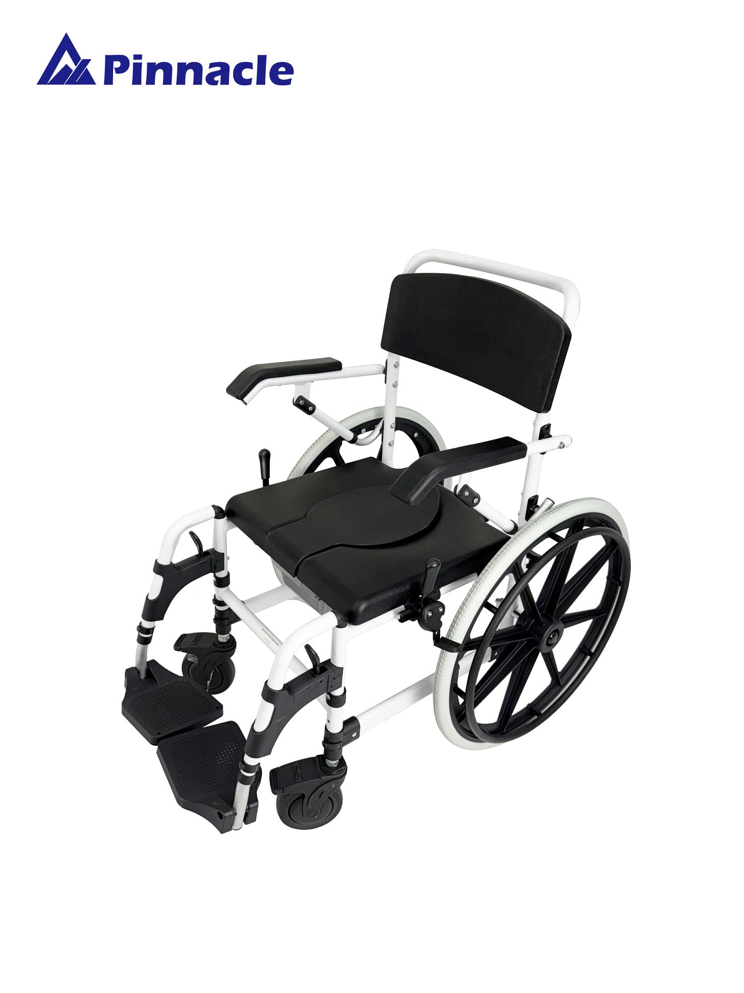 Pinnacle Deluxe Shower Commode Self-Propelled