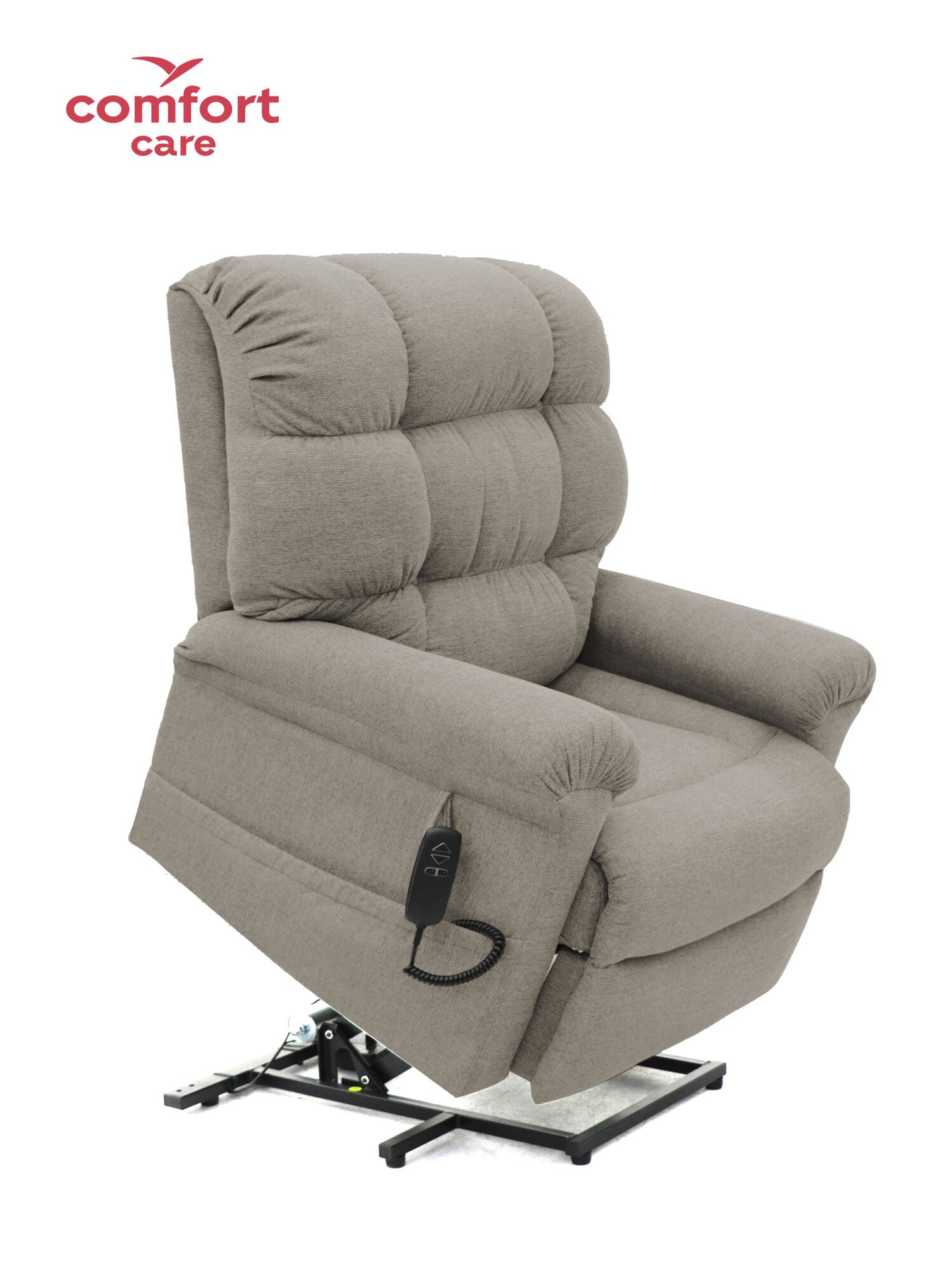 Comfort Care Cloud 2 Motor Power Fabric Lift Recliner. Dual Motors (3 Colours)