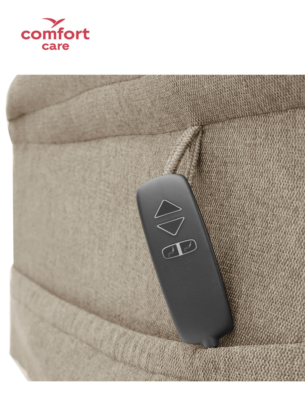 Comfort Care Cloud 2 Motor Power Fabric Lift Recliner. Dual Motors (3 Colours)