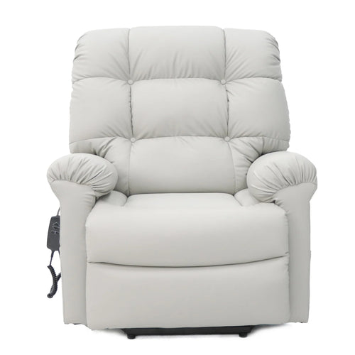 Comfort Care Cloud 2 Motor Power Lift Recliner. Dual Motor. Light Grey High Tech LEATHER