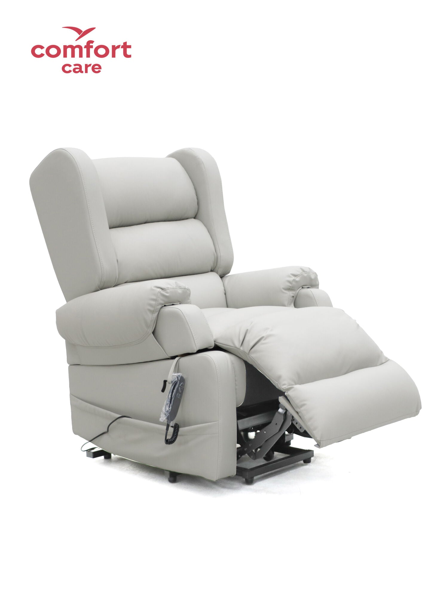 Comfort Care Viva 2 Motor Power Lift Recliner Dual motors - Light Grey Leather