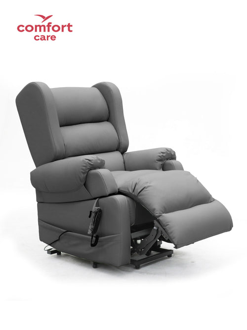 Comfort Care Viva 2 Motor Power Lift Recliner Dual motors - Dark Grey Leather