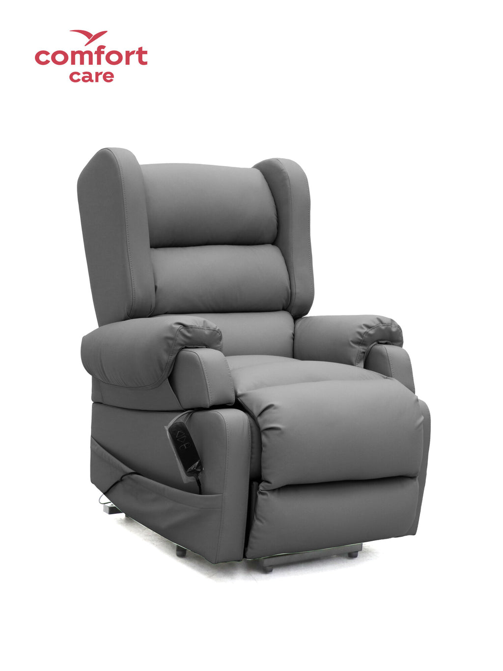 Comfort Care Viva 2 Motor Power Lift Recliner Dual motors - Dark Grey Leather
