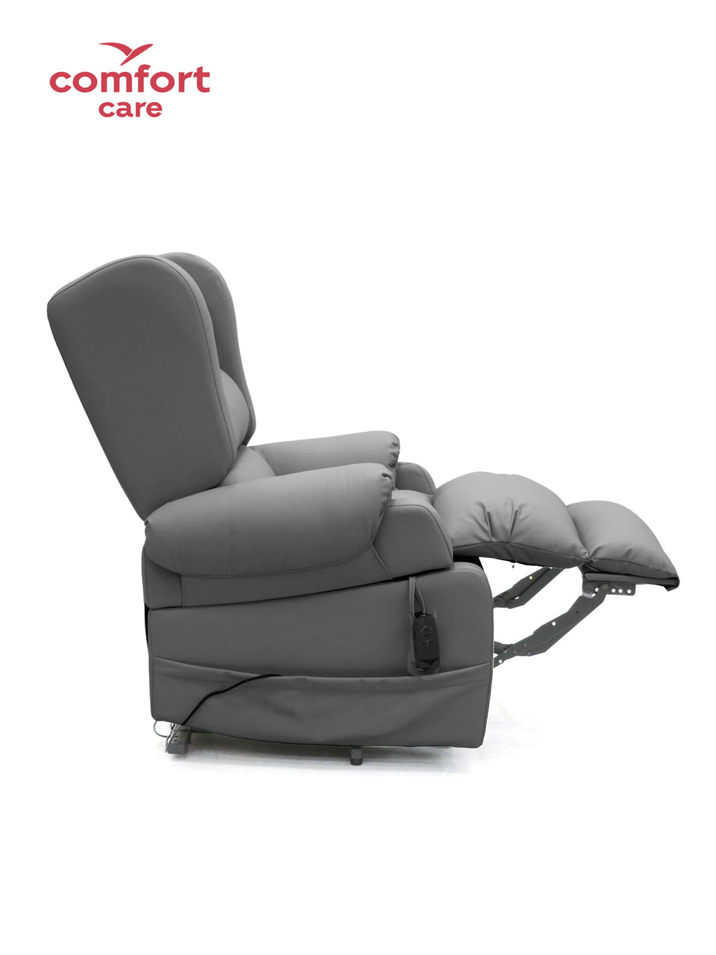 Comfort Care Viva 2 Motor Power Lift Recliner Dual motors - Dark Grey Leather
