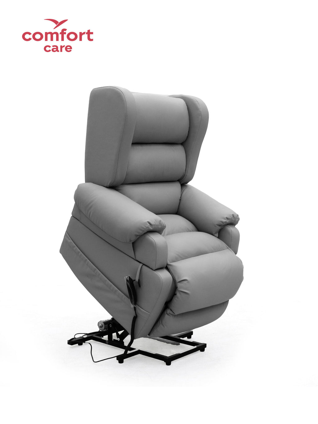 Comfort Care Viva 2 Motor Power Lift Recliner Dual motors - Dark Grey Leather