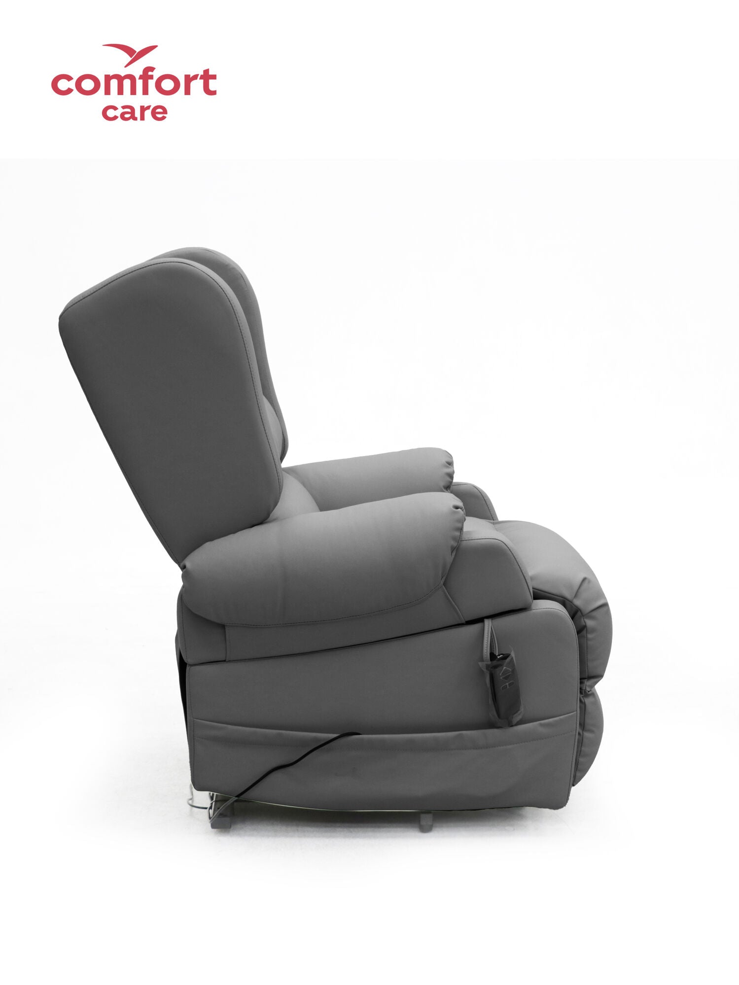 Comfort Care Viva 2 Motor Power Lift Recliner Dual motors - Dark Grey Leather