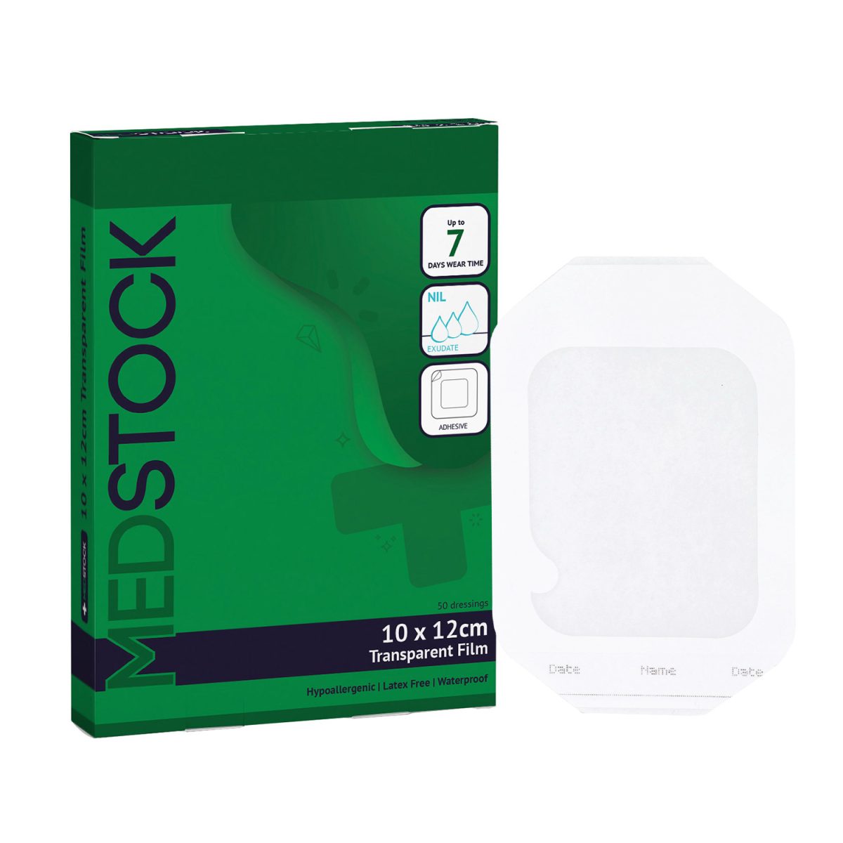 MedStock Transparent Film Dressing (Extra Thin) 10x12cm (25pcs/Box)
