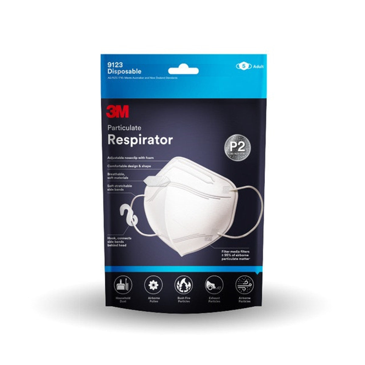 3M / P2 Particulate Respirator (5 x pack)