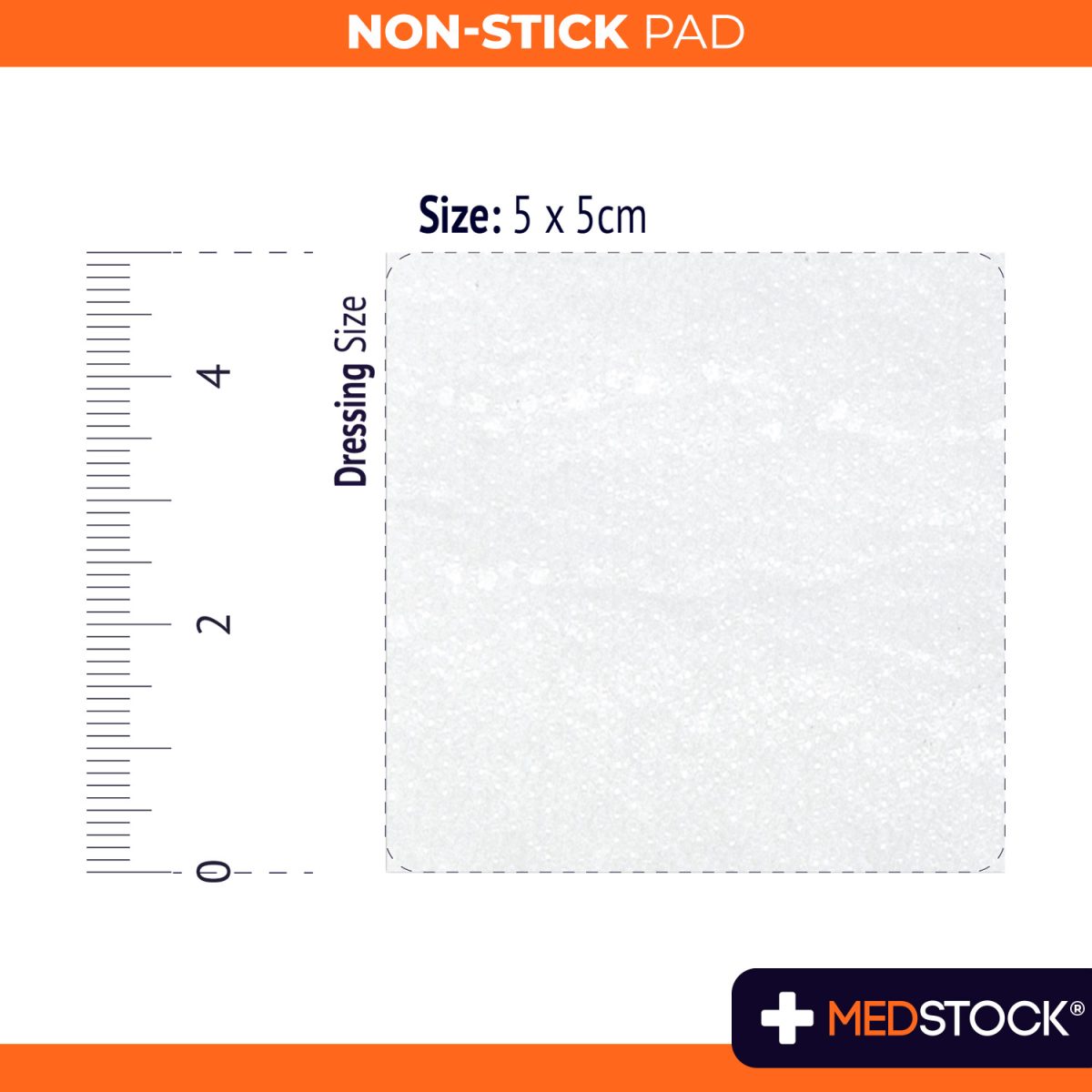 MedStock Non-Stick Pad Dressing 5x5cm (50pcs/Box)