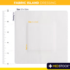 MedStock Fabric Island Dressing 10x10cm (100pcs/Box)