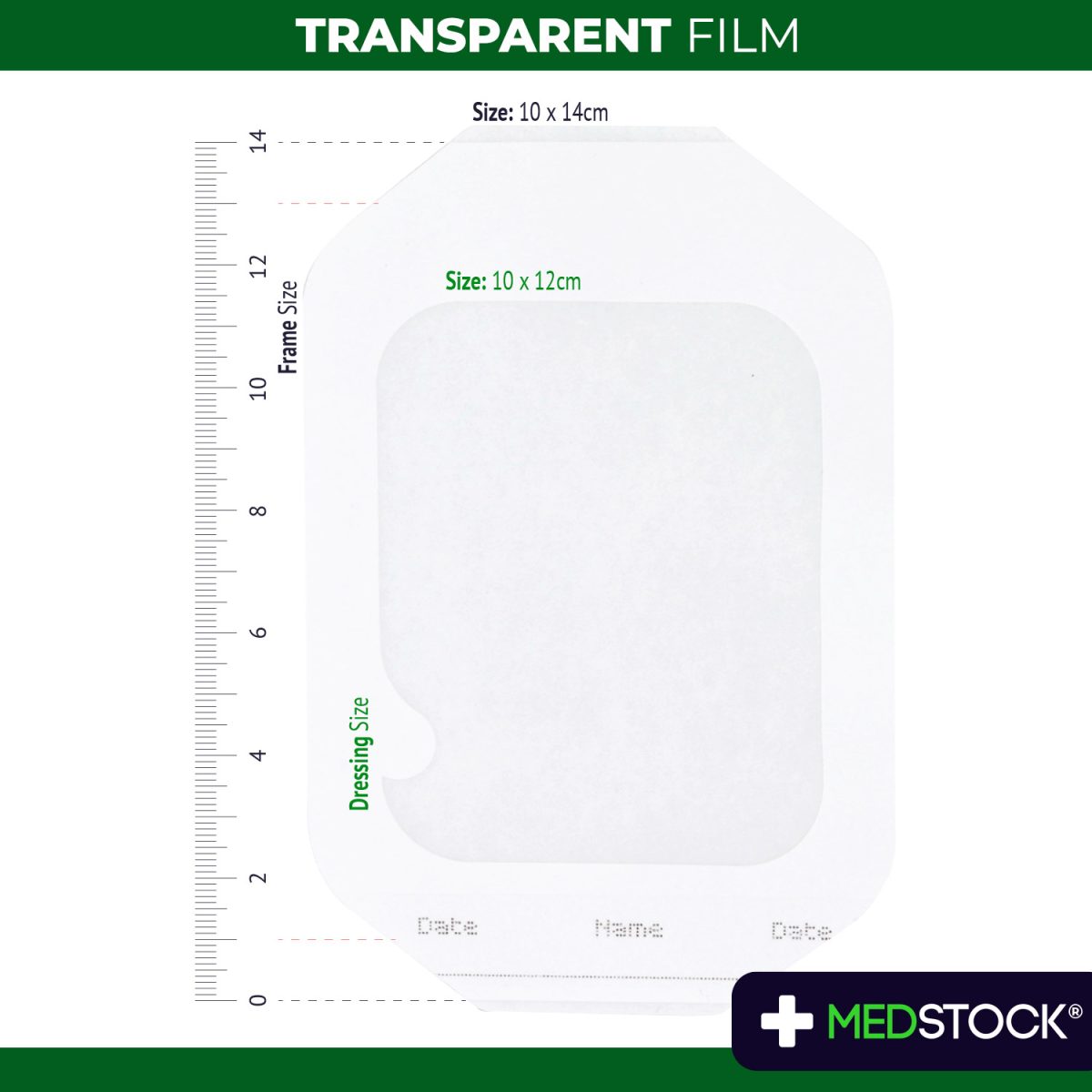 MedStock Transparent Film Dressing (Extra Thin) 10x12cm (25pcs/Box)