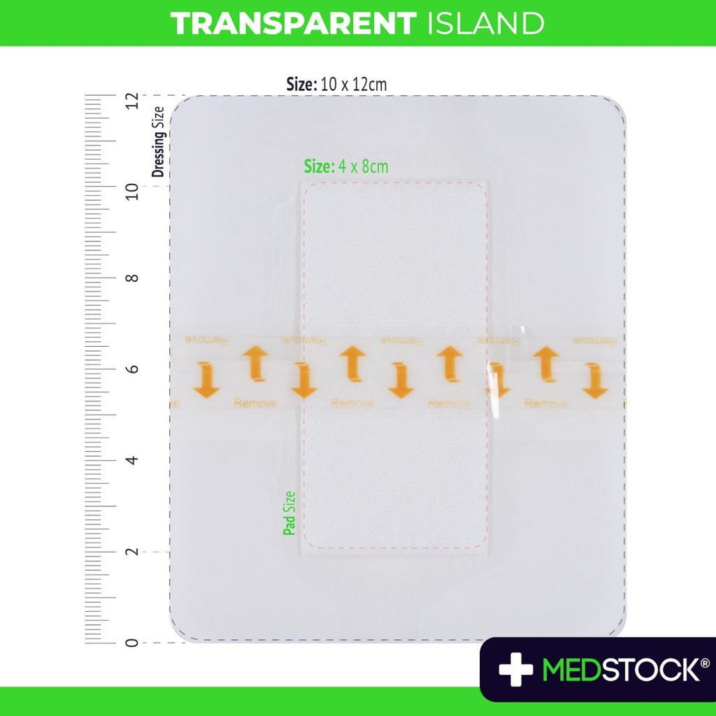 MedStock Transparent Island Dressing 10x12cm (50pcs/Box)