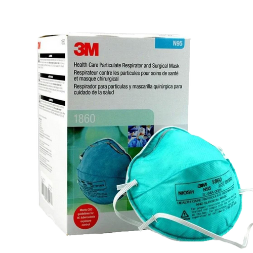 3M 1860 Particulate Cupped N95/P2 Respirator Surgical Grade (1 Carton/120 masks)
