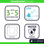 MedStock Transparent Island Dressing 10x12cm (50pcs/Box)