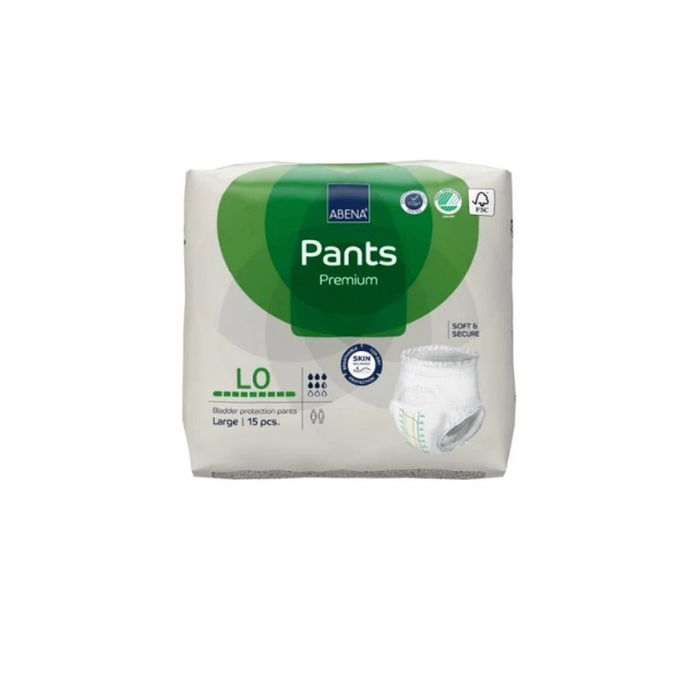 Abena Pants L0 Green 1100mL 100-140cm (15 x pack)