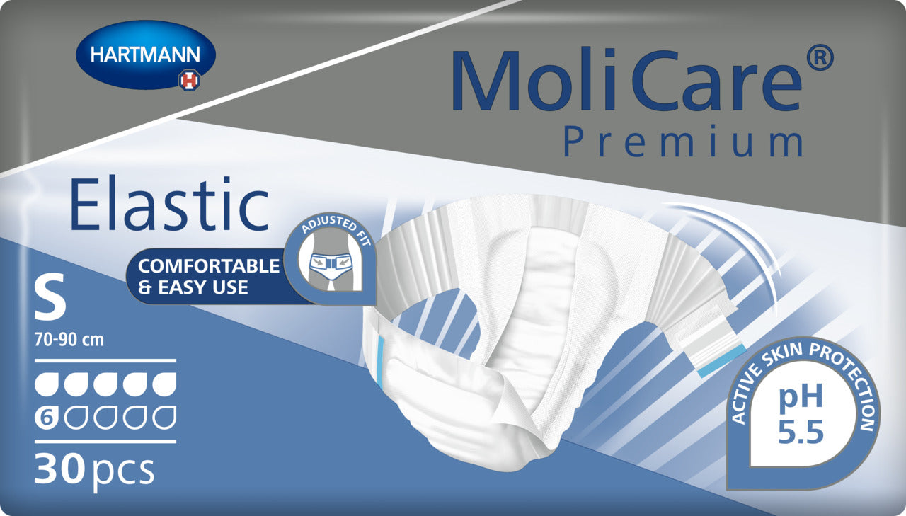 Molicare Premium Elastic Small 6 Drops 70cm-90cm 1667ml (30pcs/Pack)
