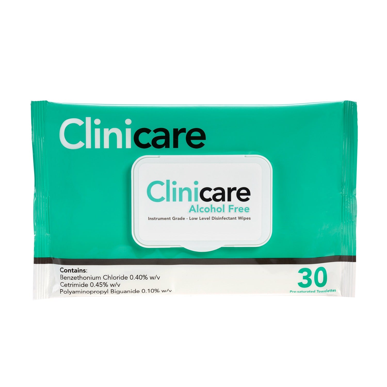 Clinicare Alcohol Free. Wipes Pack (30 Wipes)