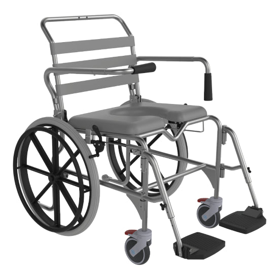 ASPIRE Self Propelled Commode - Swing Away Footrests - 530 mm Wide