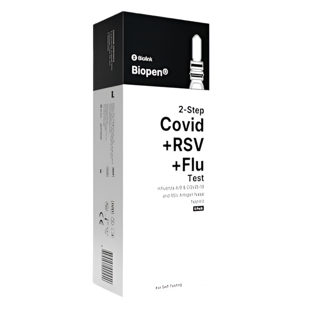 Biopen®  RSV + COVID-19 + Flu / Nasal Pen / High Sensitivity  ( 2 x Test Kit )