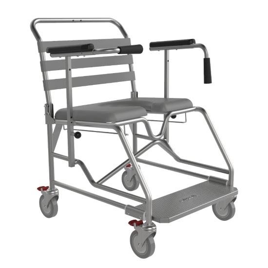 ASPIRE Attendant Propelled Commode - Weight Bearing Platform - 600 mm Wide