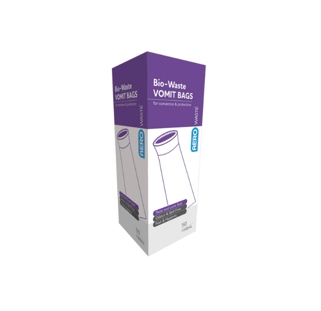 AEROWASTE Bio-Waste Vomit Bag 1500ml Box/50
