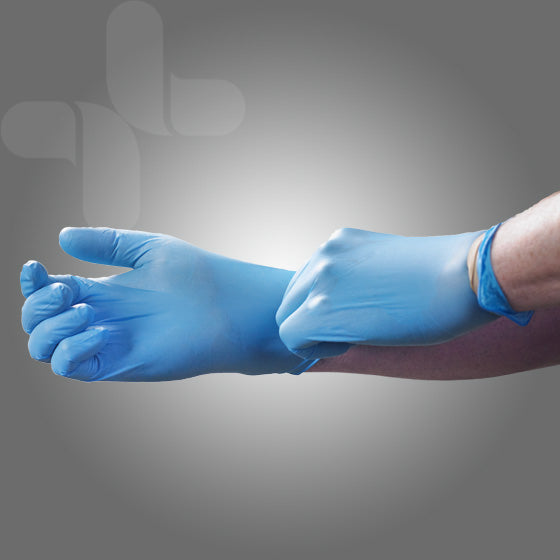 AEROGLOVE Large Nitrile Powder-Free Gloves Pair/2 (Min 100 pairs) - Large
