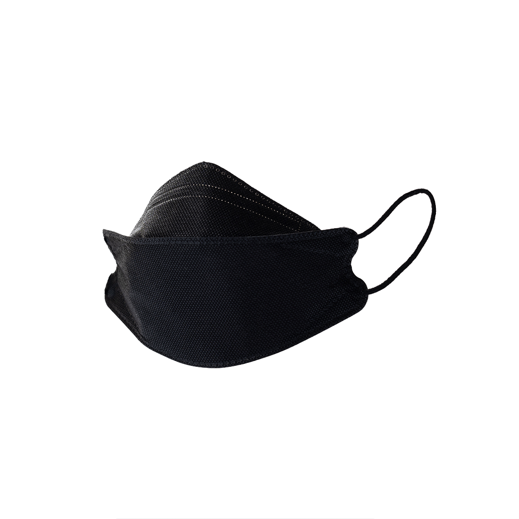 P2 Face Masks BLACK | Australian Made | AMD Nanotech  Level 3 | Ear Loop  -  BLACK  | 4 x ply (2Boxes/100masks)
