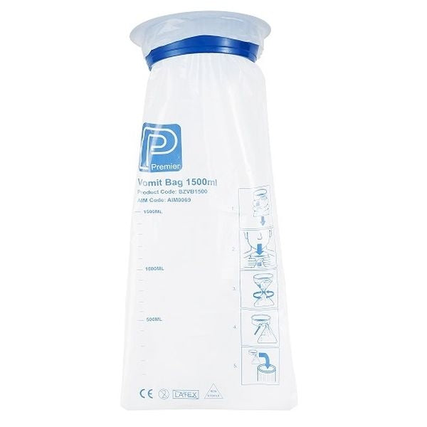 Vomit Bag 1500ml (1 Box/50 Pieces)