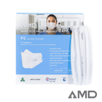 P2 Face Masks | Australian Made | AMD Nanotech  Level 3, HEAD BANDS, White 4 x Ply (1Box/50masks) A