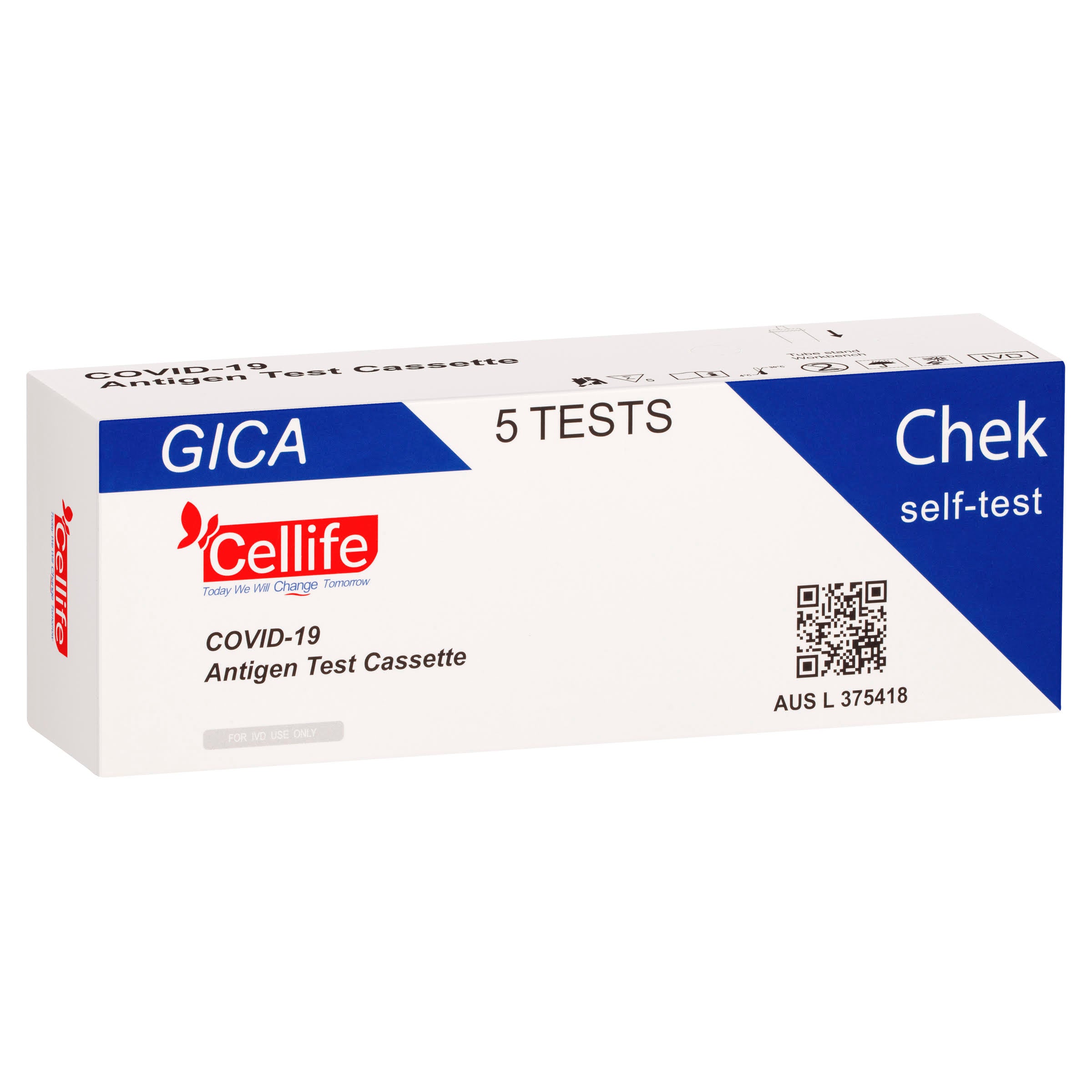 Cellife COVID-19 Antigen Test Cassette 5 pack