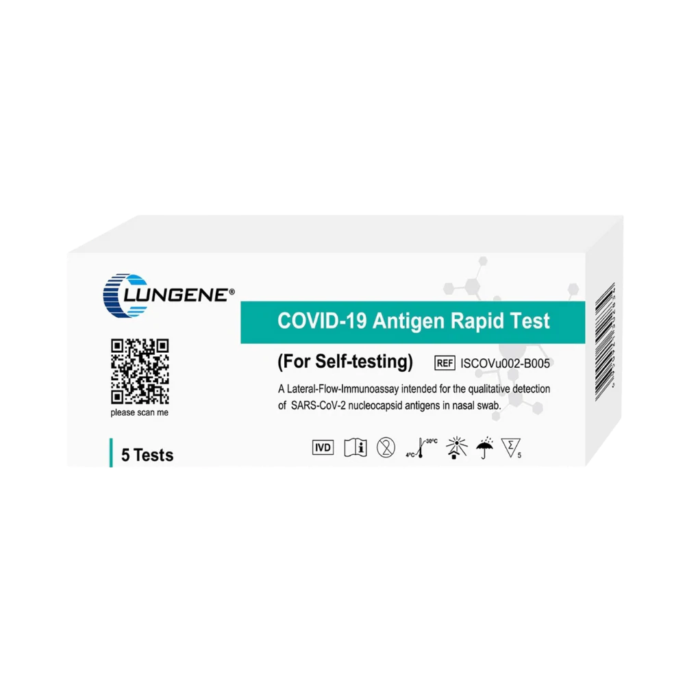 CLUNGENE COVID-19 Antigen Test Cassette High Sensitivity (5 x pack)