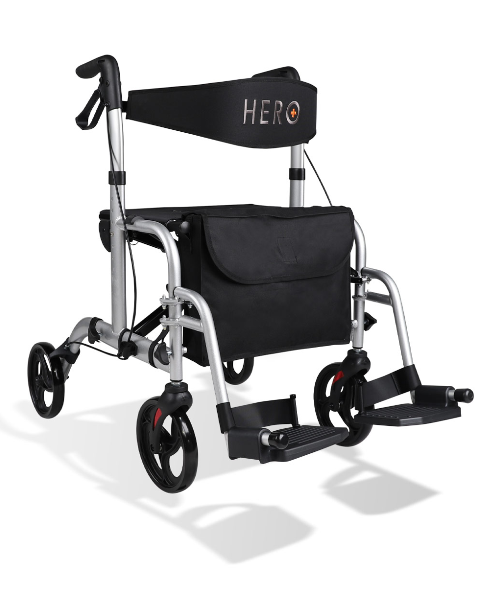 Hero Walker Hero Medical 2-in-1 Seat Walker/Wheelchair – AusMed Health
