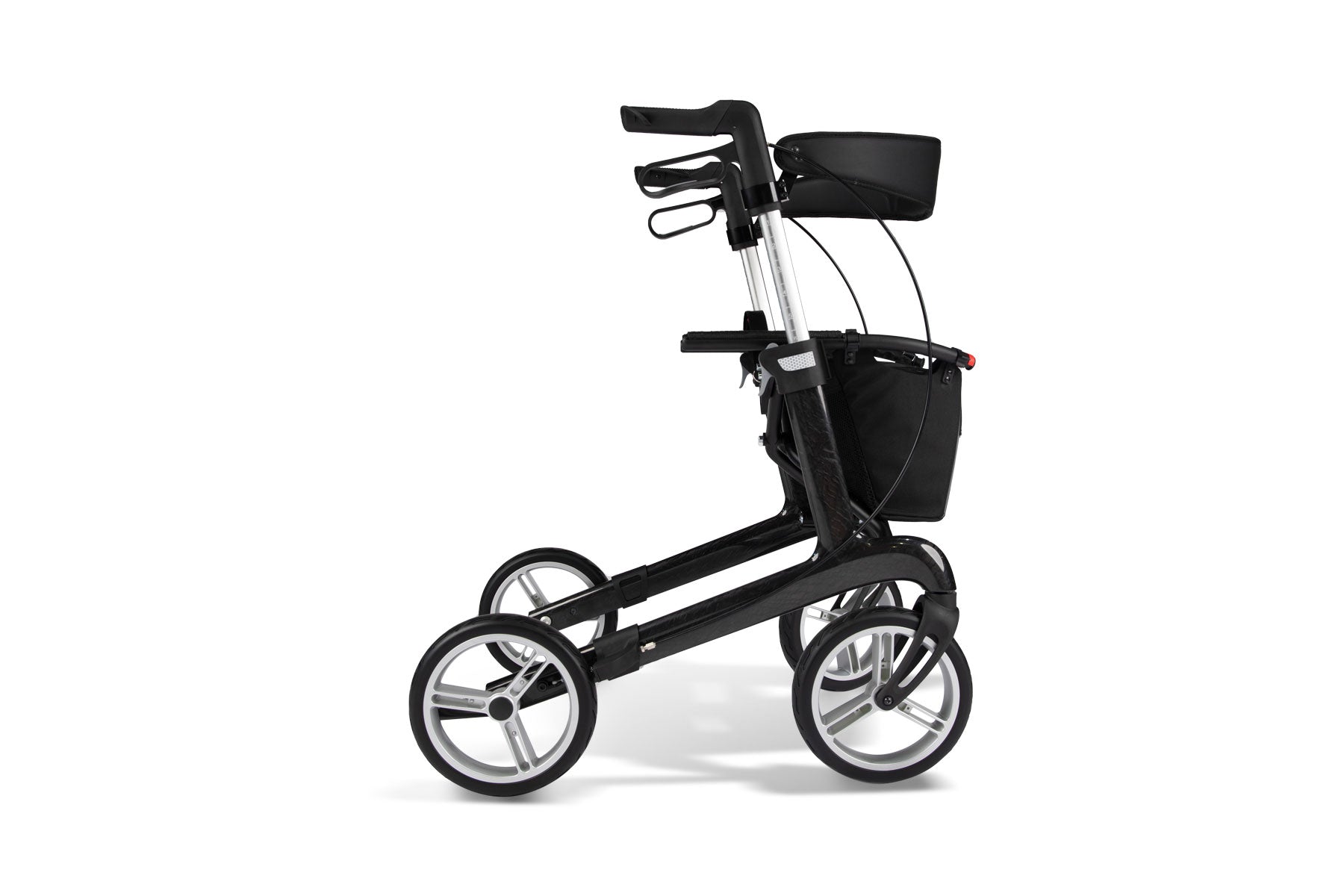 Hero Medical Outdoor Lite Seat Walker Carbon Fibre - Black (2 Sizes)