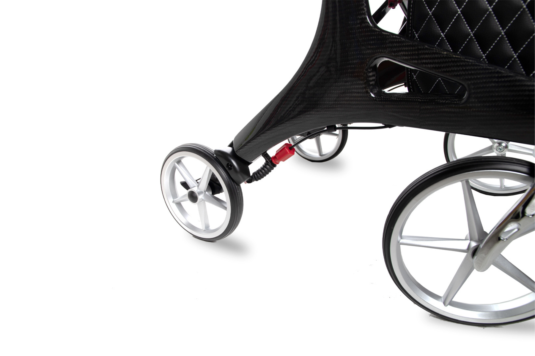Hero Medical Outdoor Lite Seat Walker Carbon Fibre - Black (2 Sizes)