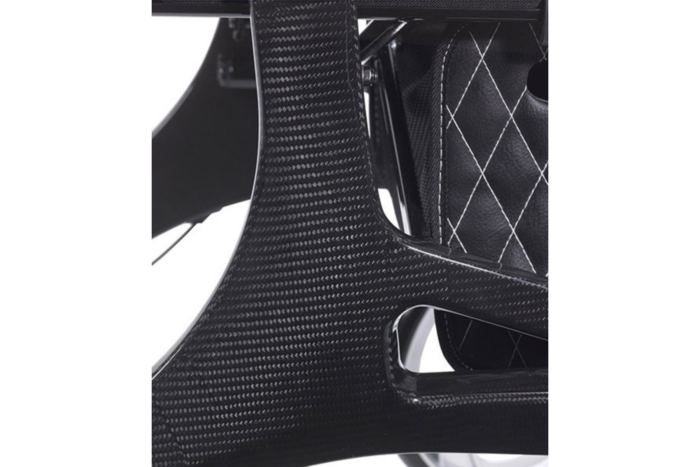 Hero Medical Outdoor Lite Seat Walker Carbon Fibre - Black (2 Sizes)