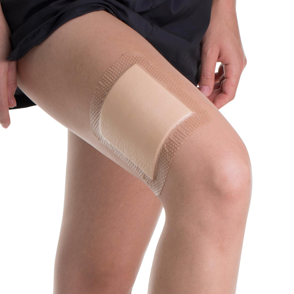 MedStock Silicone Foam Dressing with Border 10cm x 10cm. Wound Care (10pcs/box)