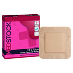MedStock Silicone Foam Dressing With Border 7.5cm x 7.5cm (10pcs/box)