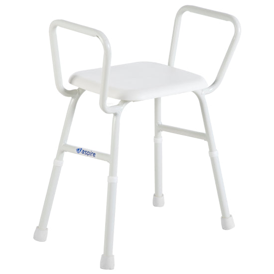 ASPIRE Shower Stool - With Padded Seat ( PS ) - Steel