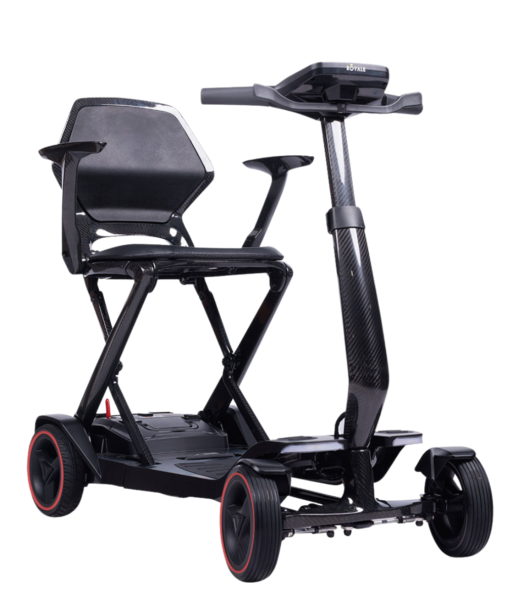 Royale Air Carbon Fibre Folding Scooter + Suited Lithium Batteries