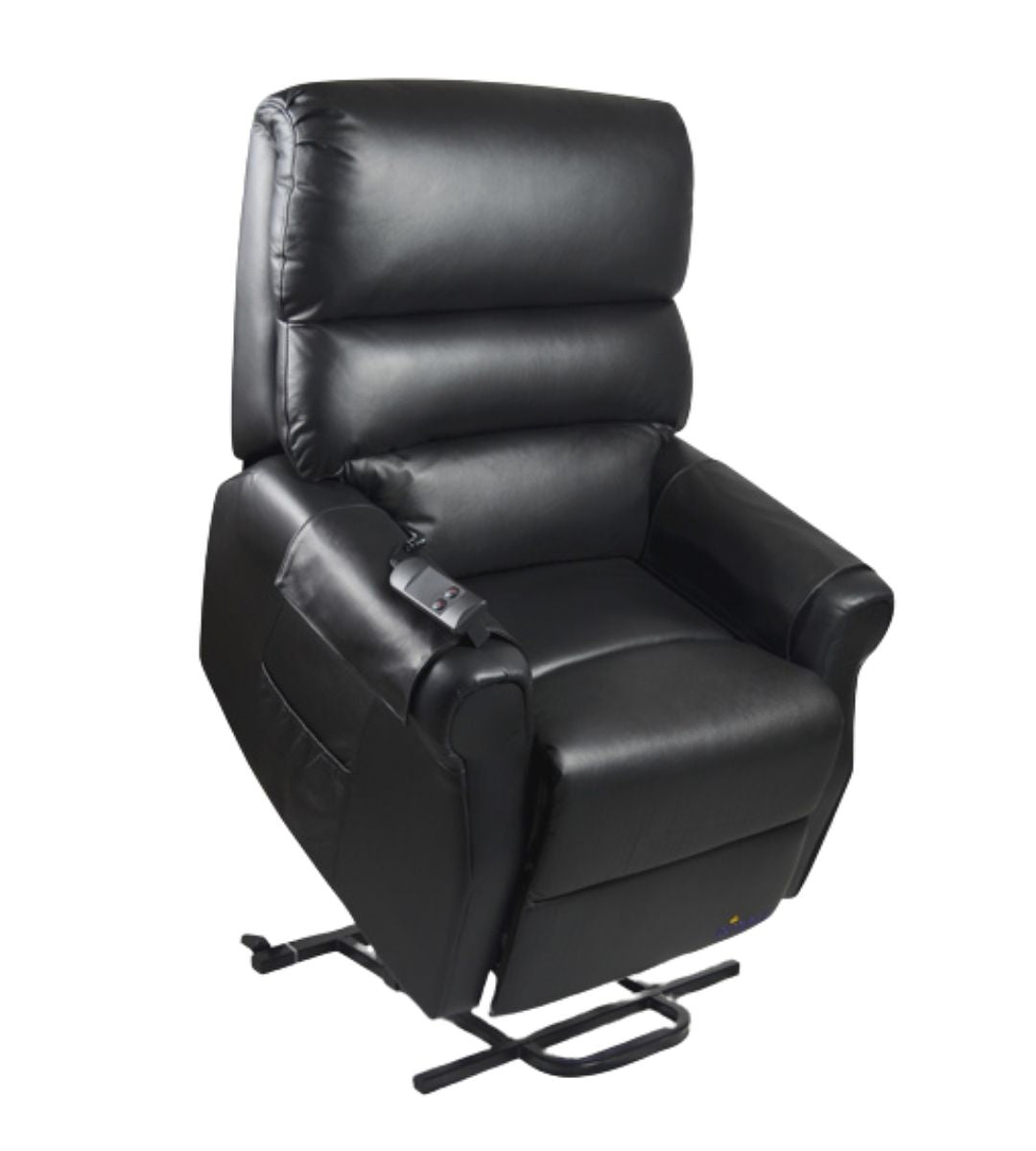 Royale Mayfair Select Vinyl Lift Chair (Single Motor) - Charcoal Black