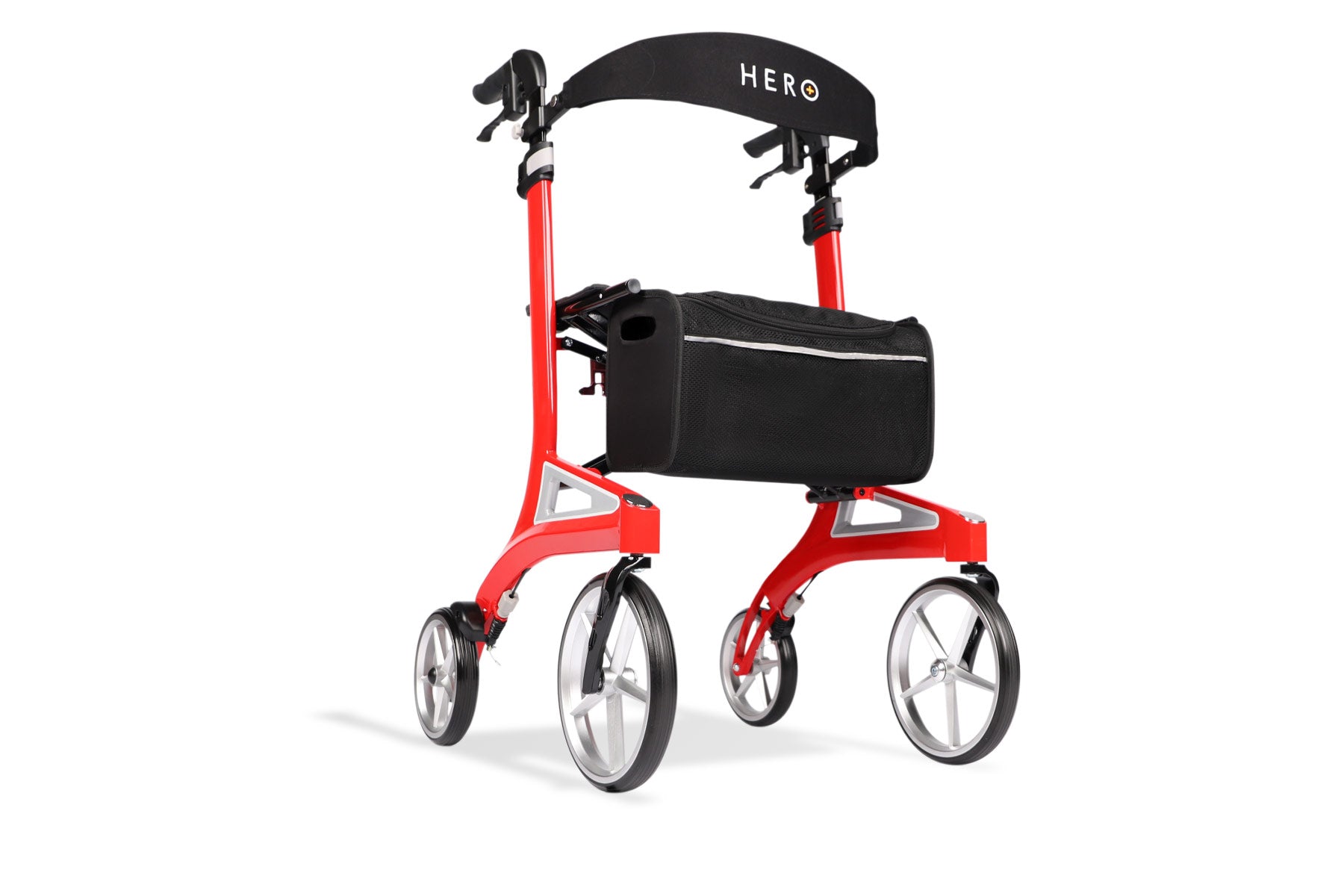 Hero Medical Outdoor Lite Seat Walker (Aluminium) - Tall Size Red