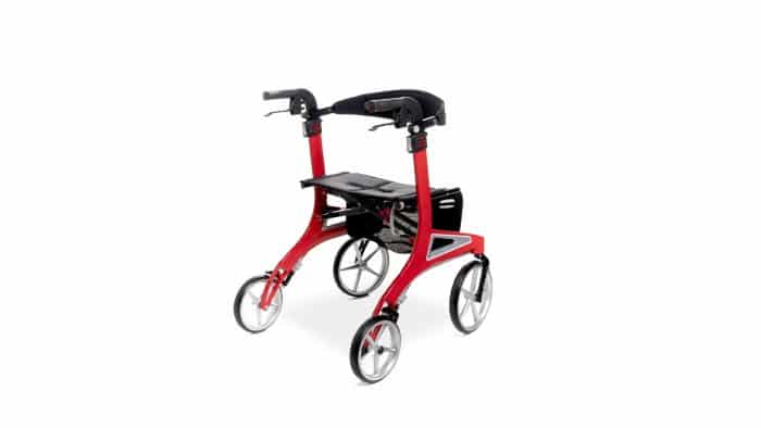 Hero Medical Outdoor Lite Seat Walker (Aluminium) - Low Size Red