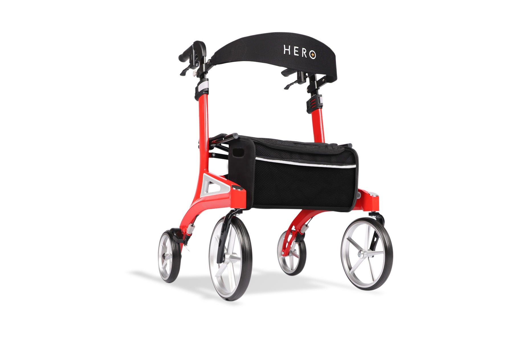 Hero Medical Outdoor Lite Seat Walker (Aluminium) - Low Size Red