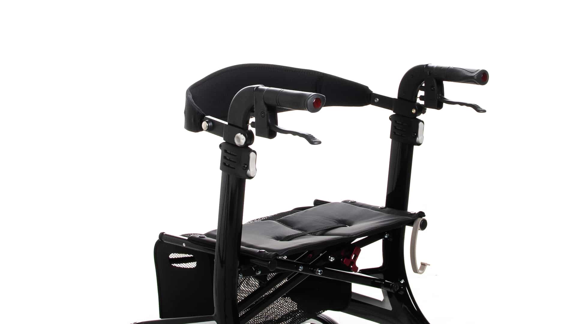 Hero Medical Outdoor Lite Seat Walker (Aluminium) - Medium Size Black