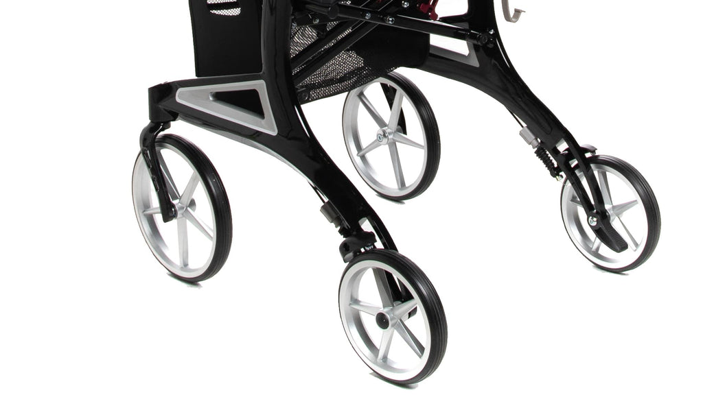 Hero Medical Outdoor Lite Seat Walker (Aluminium) - Medium Size Black