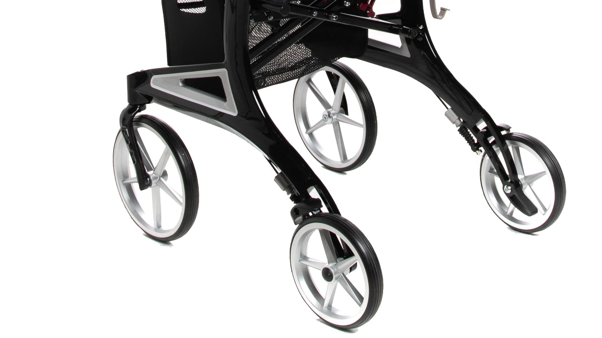 Hero Medical Outdoor Lite Seat Walker (Aluminium) - Medium Size Black